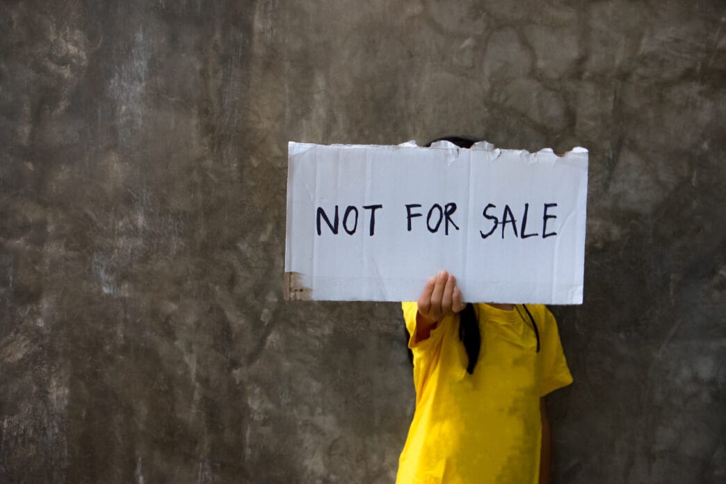 Human trafficking Im not for sale Human is not a product Stop child abuse | Meridian Source
