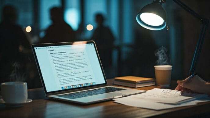 Bokeh,Photo,Of,A,Modern,Workspace,Featuring,A,Writers,Desk | Meridian Source