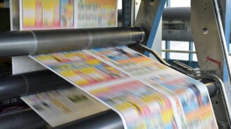 printing of coloured newspapers with an offset printing machine | Meridian Source