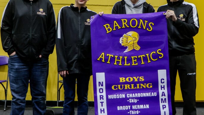 Jr. Barons Curling Banner | Meridian Source