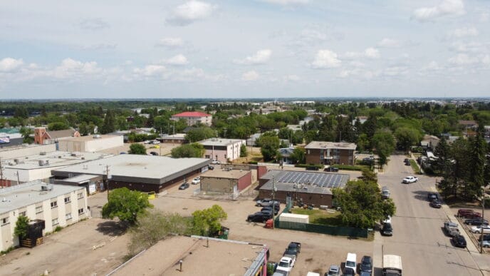 Weather, Downtown, Lloydminster, Drone, | Meridian Source