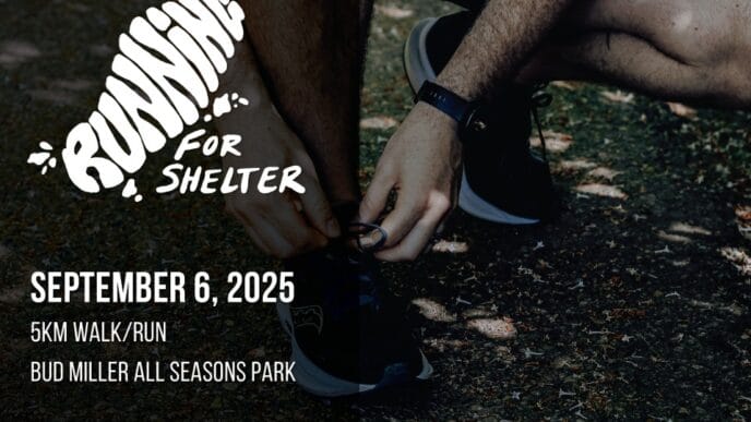 Sub - Running for Shelter graphic | Meridian Source