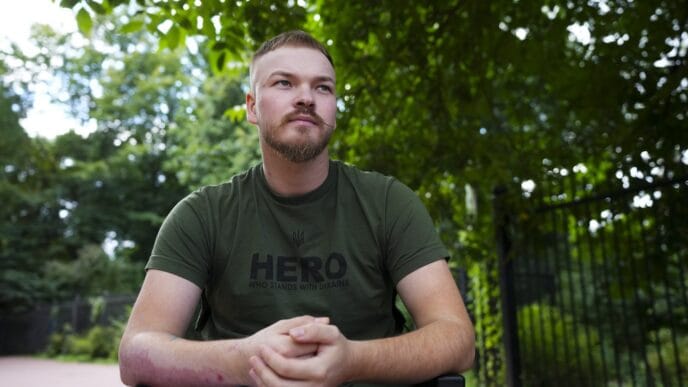 Just shoot me Calgarian fighting in Ukraine in painful recovery after drone attack | Meridian Source