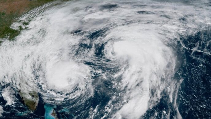 Hurricanes Humberto and Imelda charge toward Bermuda as the tiny island prepares