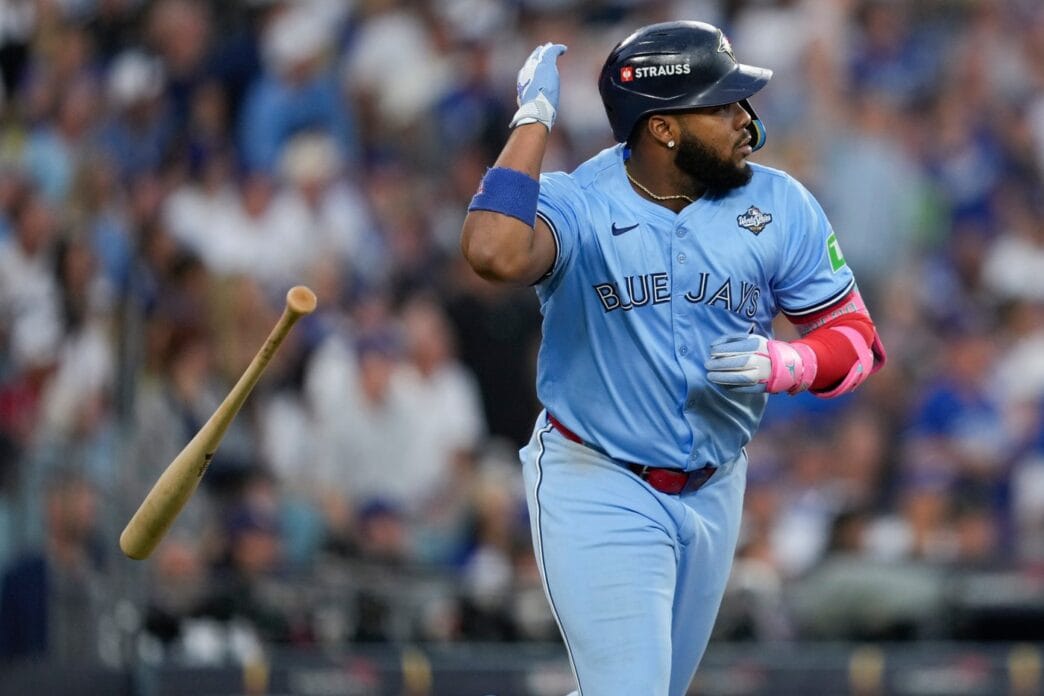 Aggregator Downloaded image for imported item 82371 | Meridian Source Guerrero homers off Ohtani, Blue Jays even World Series with 6-2 win over Dodgers in Game 4