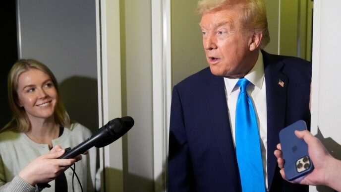 Aggregator Downloaded image for imported item 81850 | Meridian Source Trump announces additional 10-per-cent tariff on Canada over Ontario ad