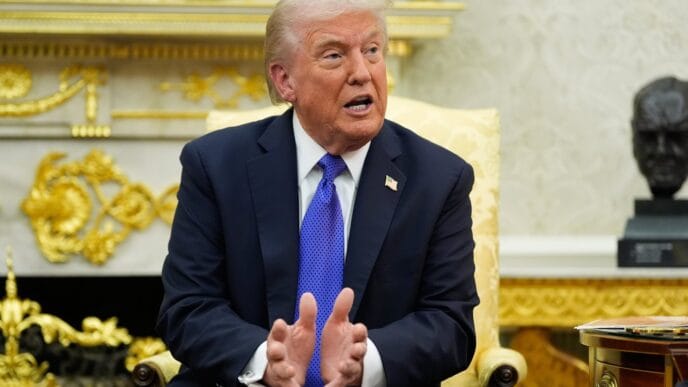 Trump doubles down on decision to end Canada trade talks, citing Ontario ad campaign