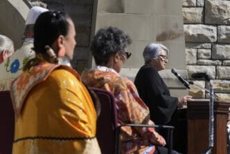 Through tears, residential school survivors share their stories on Parliament Hill