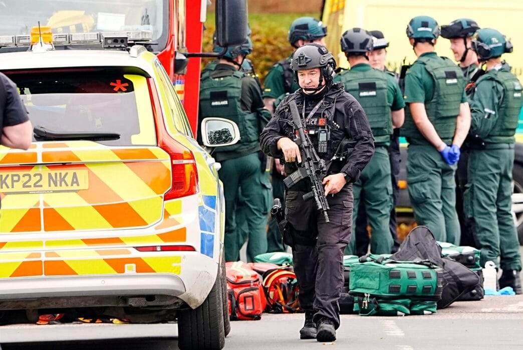 Man kills 2 and wounds 4 in car ramming and stabbing at English synagogue on Jewish holy day