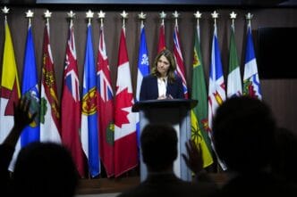 Alberta Premier Smith says Ottawa is dodging responsibility for pipeline decision