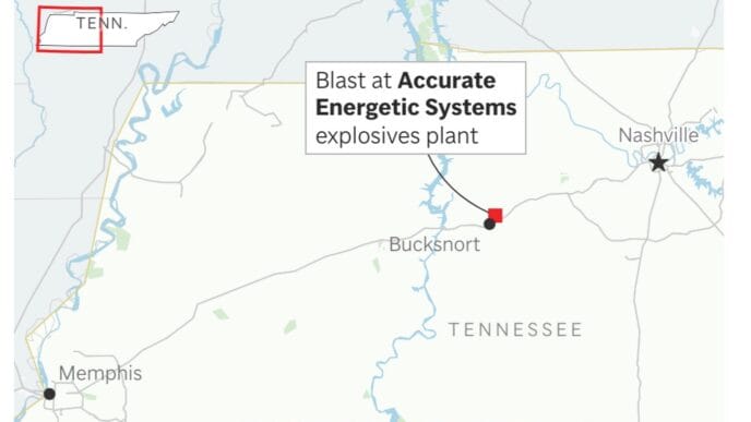 There are no survivors in the blast at a Tennessee explosives factory, sheriff says