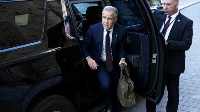 Aggregator Downloaded image for imported item 78727 | Meridian Source Poilievre wishes Carney well in Washington — but says he wants to see results