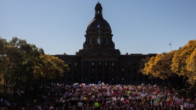 Aggregator Downloaded image for imported item 81941 | Meridian Source In the news today: Alberta set to order end to mass teachers strike