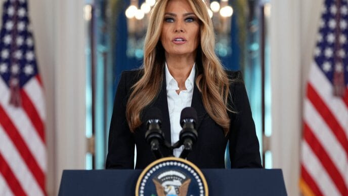Aggregator Downloaded image for imported item 79969 | Meridian Source Melania Trump says 8 Ukrainian children are reunited with families after ongoing talks with Putin