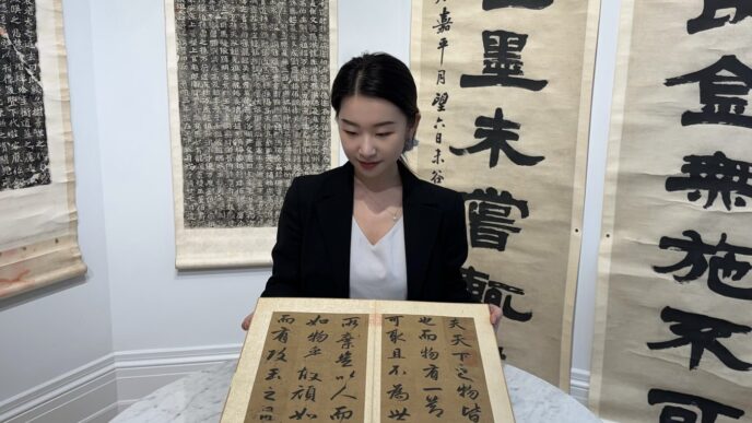 Aggregator Downloaded image for imported item 83033 | Meridian Source Chinese calligraphy album fetches more than $1 million at auction