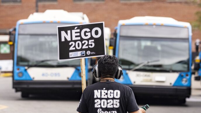 Aggregator Downloaded image for imported item 83360 | Meridian Source Montreal transit strike could be first test of new Quebec labour law