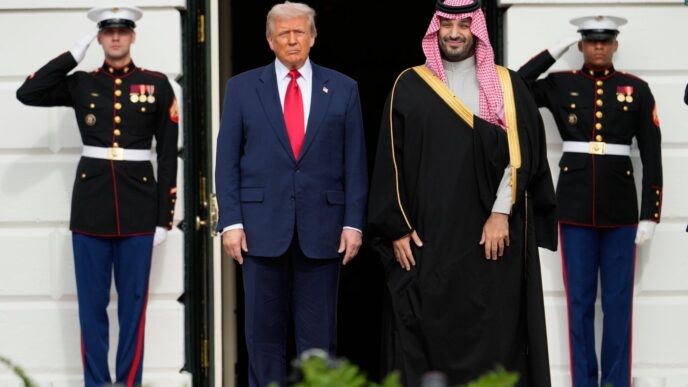 Aggregator Downloaded image for imported item 85849 | Meridian Source After years away from Washington, Saudi crown prince gets warm embrace from Trump, US business