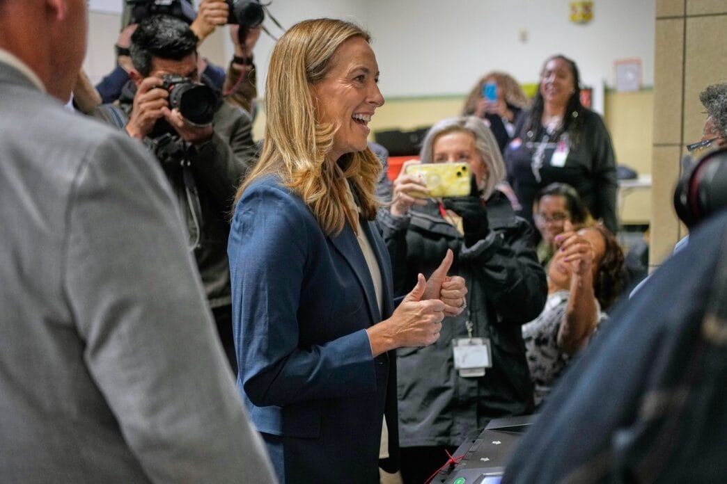 Aggregator Downloaded image for imported item 83550 | Meridian Source Democrat Mikie Sherrill elected governor of New Jersey, defeating opponent who aligned with Trump