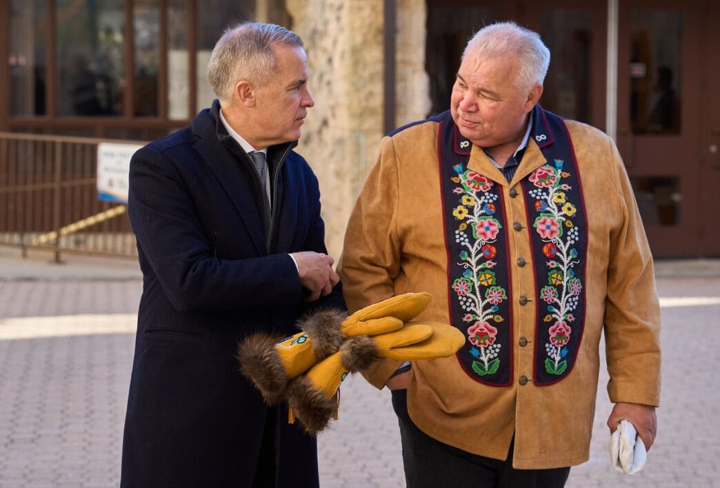 Aggregator Downloaded image for imported item 85587 | Meridian Source Prime Minister Mark Carney in Winnipeg for Grey Cup, Louis Riel ceremony