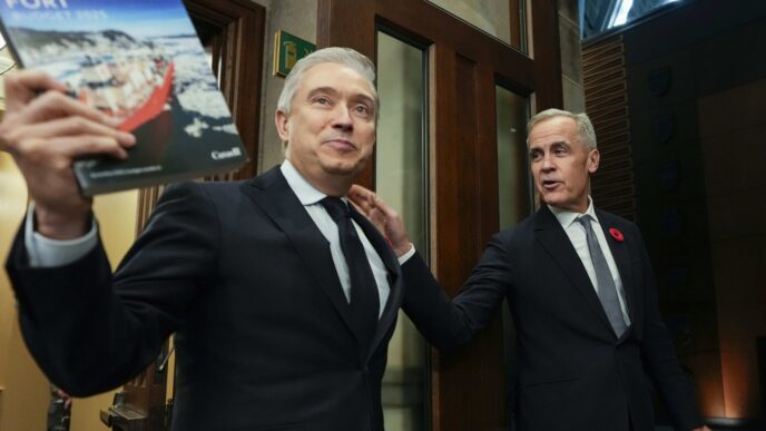 Carney, Champagne to promote federal budget at events in Ottawa, Montreal today