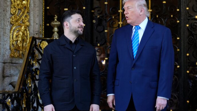 Trump welcomes Zelenskyy for talks, asserts Russia and Ukraine both want peace, however elusive