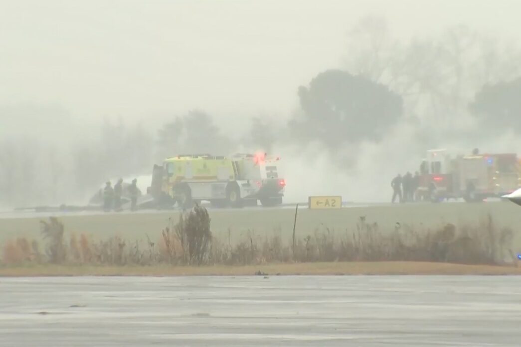 Deaths reported after business jet crashed at an airport in North Carolina