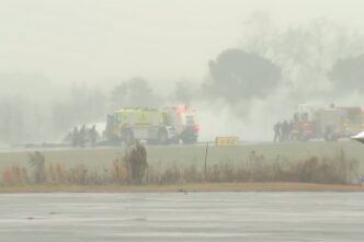 Deaths reported after business jet crashed at an airport in North Carolina