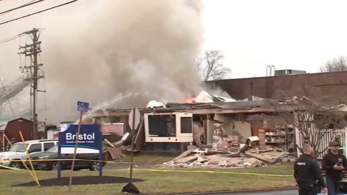 Gas explosion at a Pennsylvania nursing home traps people inside, authorities say