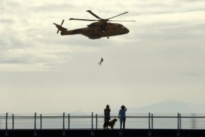 Naval member rescued off Vancouver Island after spending more than two hours in water