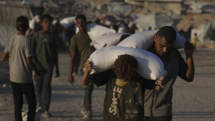 Foreign ministers call on Israel to ensure international aid groups can work in Gaza