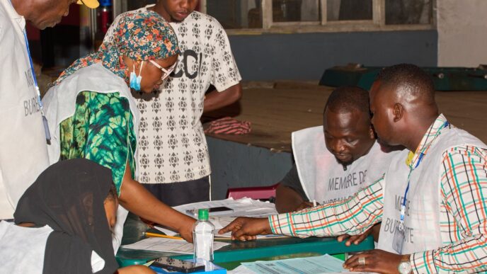 Junta leader Gen. Mamdi Doumbouya is declared winner of Guinea’s election, provisional results show