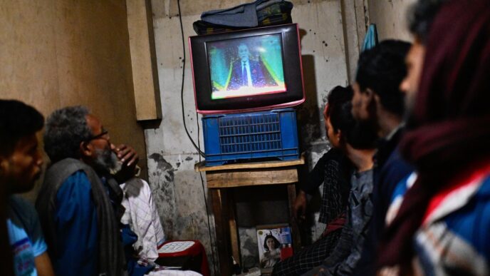 Aggregator Downloaded image for imported item 89800 | Meridian Source Bangladesh to hold national elections in February, the first since 2024 mass uprising