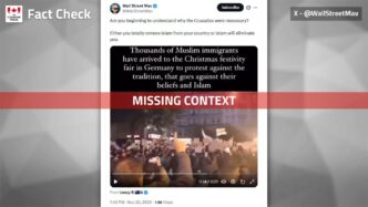 Fact File: Videos used to claim Muslims are protesting Christmas are missing context