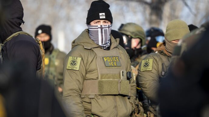 Photo Gallery: Protesters rally in Minneapolis after ICE fatal shooting