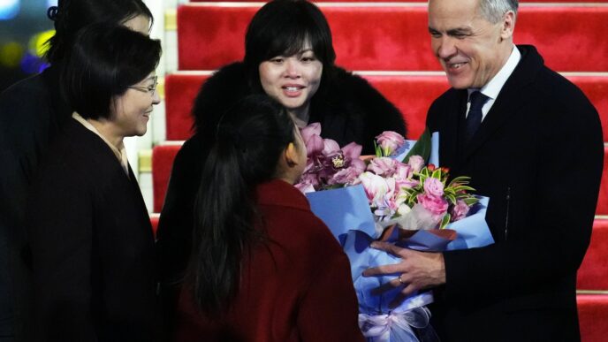 Photo Gallery: Prime Minister Mark Carney arrives in China