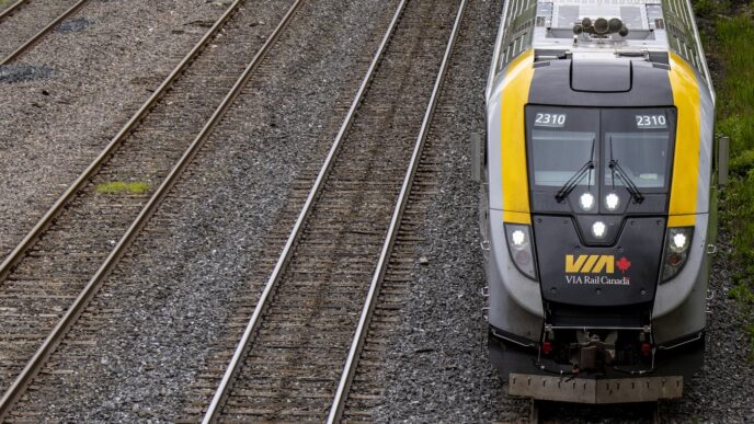 Aggregator Downloaded image for imported item 93841 | Meridian Source Investigation after Via train hits two truck trailers in Quebec, no injuries reported