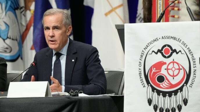 Aggregator Downloaded image for imported item 93924 | Meridian Source In the news today: Carney talks major projects, Alberta gives flu update, Leafs win