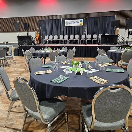 Sub - Fish and game banquet set up 2025 | Meridian Source