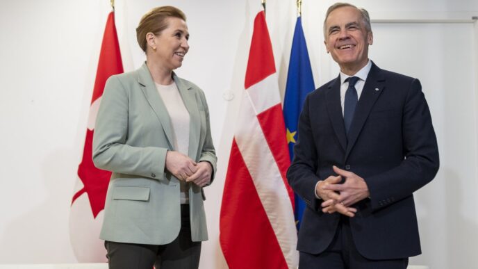 Carney meets with Danish PM as U.S. ramps up talk of taking over Greenland