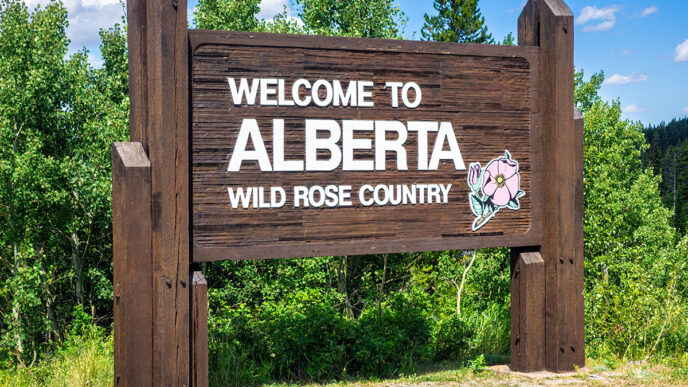 Welcome to Alberta sign | Meridian Source