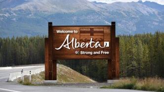 File - Alberta Welcome Sign | Meridian Source