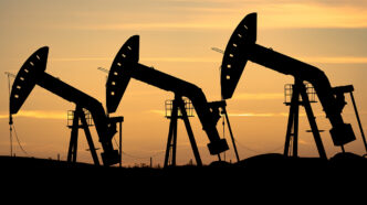 Oil and gas pump jack silhouette on the Canadian prairies in Roc | Meridian Source