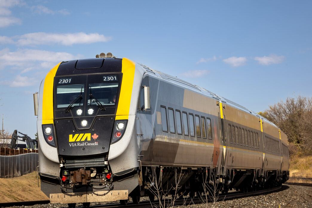 Toronto Canada November 3 2023 A Via Rail sleek modern Sieme | Meridian Source