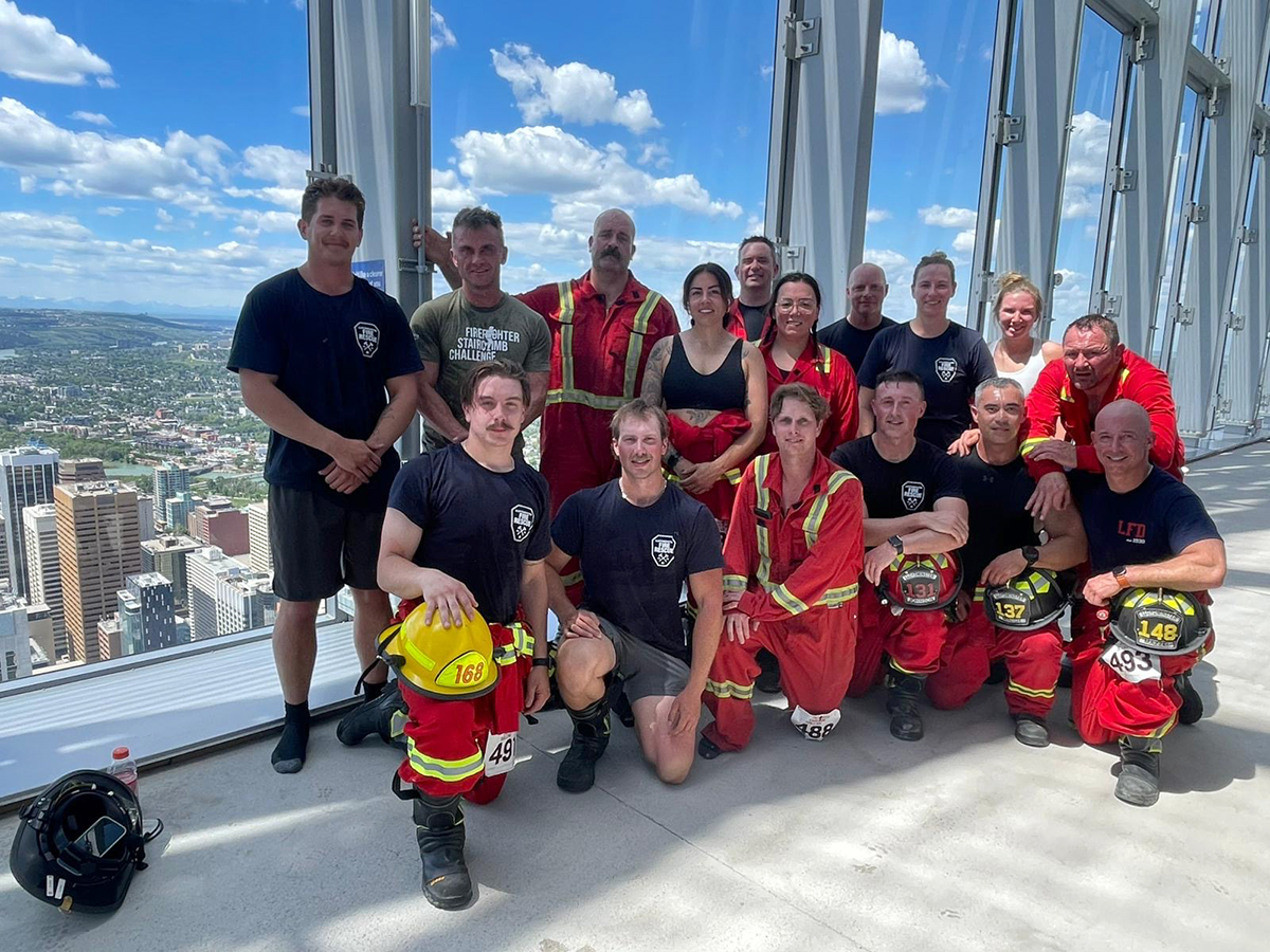 Lloydminster firefighters raise more than $18K in Calgary stairclimb challenge