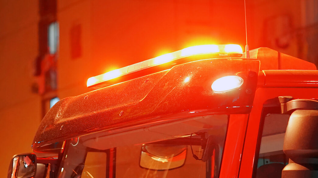 red lights on top of Fire engine car | Meridian Source