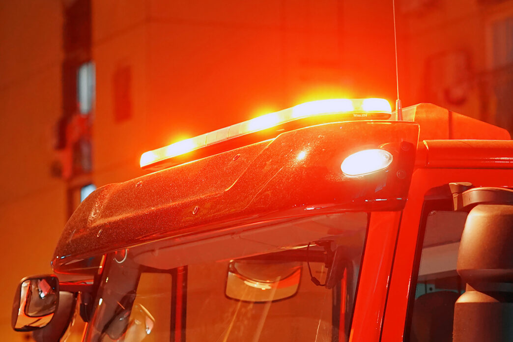 red lights on top of Fire engine car | Meridian Source