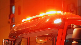 red lights on top of Fire engine car | Meridian Source