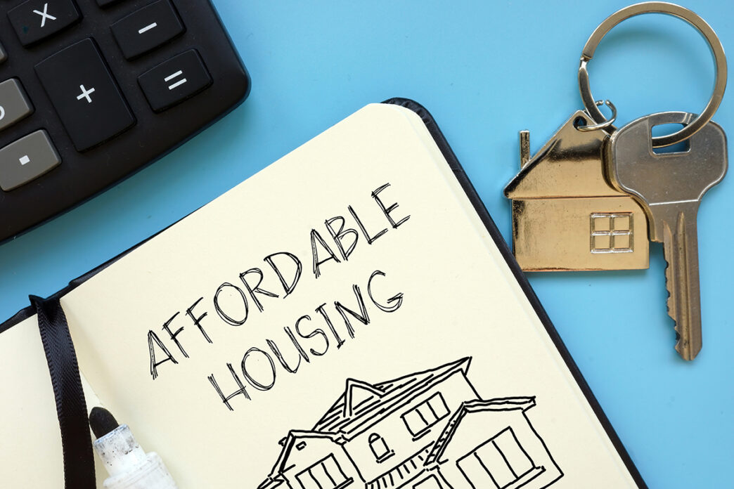 Affordable housing is shown using the text | Meridian Source