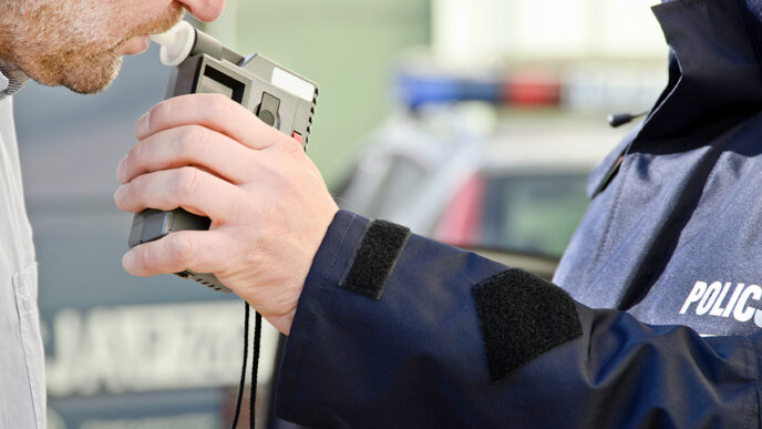 examination of sobriety by a policeman | Meridian Source