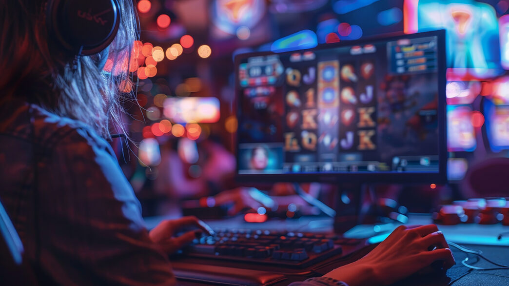 Online Casinos A photo of a computer screen showing a live dealer game at an online casino | Meridian Source